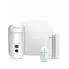 Комплект беспроводной сигнализации Ajax StarterKit Cam (HDR) white ( Hub 2 / MotionCam(HDR) / DoorProtect / SpaceControl )