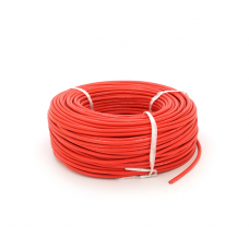 Кабель силиконовый луженный AWG 10 (красный) 100м