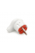 Вилка с заземлением угловая YT-531, 16A, White