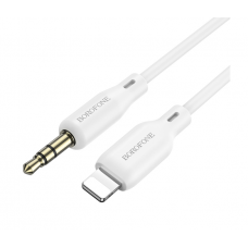 Кабель Borofone BL18 DC3.5 (тато) => Lighting (тато), круглий, 1м, White, Box