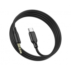 Кабель Borofone BL18 Jack 3.5mm(M) =>Type-C(M), 1м, Black, Box