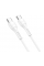 Кабель Hoco X37, Type-C-Type-C, 60W, White, длина 0.5м, BOX