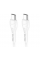 Кабель Hoco X37, Type-C-Type-C, 60W, White, длина 0.5м, BOX