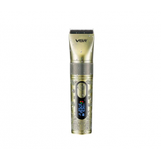 Акумуляторна машинка для стрижки VGR V-659, 5 насадок, регулювання потужності 6500-7500 RPM, IPX7, LED display, Box