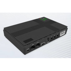 ДБЖ UPS-36W DC1036P-8 для роутерів / комутаторів / PON / POE-430(15-24V), 5 / 9 / 12V, 8800мAh(4*2200MAh), USB 3.0, Black, BOX