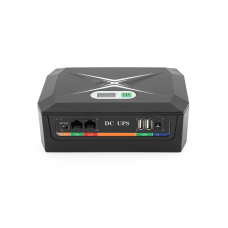 ДБЖ UPS-60W DCP-60W-17 для роутерів / комутаторів / PON / POE-430(15-24V), 5 / 9 / 12V, 17600мAh(8*2200MAh), USB 3.0, Black, BOX