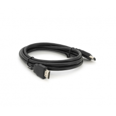 Кабель Merlion HDMI-HDMI HIGH SPEED 1.5m, v1.4, OD-5.0mm, круглый Black, коннектор Black, (Пакет)