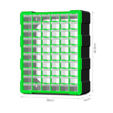 Ящик для хранения деталей 60 ячеек 46,8*38*16cм , ячейка 15,3*5,4*3,6см