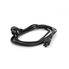 Кабель питания Schuko PC-186 CEE7 / 7-IEC C5, 3.0M, 1.0mm, для ноутбука, OEM