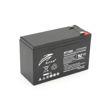 Аккумуляторная батарея AGM RITAR RT1280, Black Case, 12V 8.0Ah ( 151 х 65 х 94 (100) ), 2.16 kg