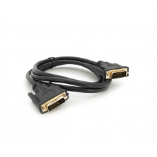 Кабель Merlion Dvi-Dvi 1.5m, без обплетення, Black, 24 / 24pin, (Пакет)