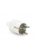 Вилка VIKO Євро пряма із заземленням. 16А 260V, White. ПВХ