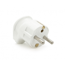 Вилка VIKO Євро кутова із заземленням. 16А 260V, White. ПВХ