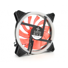 Кулер корпусной 12025 DC sleeve fan 3pin + 4pin - 120*120*25мм, 12V, 1200об / мин, Red, двухсторонний