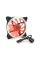 Кулер корпусной 12025 DC sleeve fan 3pin + 4pin - 120*120*25мм, 12V, 1200об / мин, Red, двухсторонний