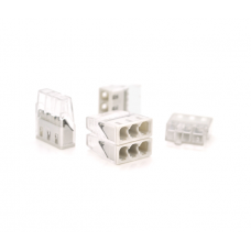 Самозажимная 3-проводная клемма WAGO К773-203, 3-pin, прозрачно-серая, упаковка 50 шт, цена за упаковку