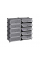 Шкаф для обуви пластиковый MPA2-5, 39х37х76см, Black, Box