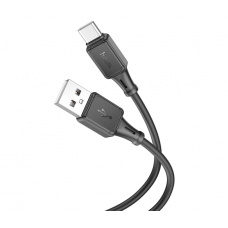 Кабель Hoco X101 Silicone, Type-C-USB, 3А, длина 1м, Black, BOX