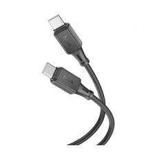 Кабель Hoco X101 Silicone, Type-C-Type-C, 60W, длина 1м, Black, BOX