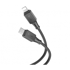 Кабель Hoco X101 Silicone, Type-C-Lighting, 27W, длина 1м, Black, BOX
