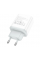 СЗУ 110-240V HOCO C104A USB-C+USB, PD20W, White, Box