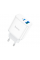 СЗУ 110-240V HOCO C104A USB-C+USB, PD20W, White, Box