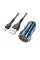 Набір АЗУ 12-24V HOCO Z46+ кабель Micro, 1xUSB, 18W, кабель 1м, Blue, Box