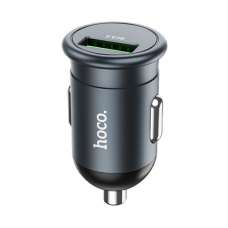 АЗУ 12-24V HOCO Z43, 1xUSB 3.0, 18W, Black, Box