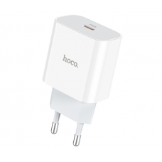 СЗУ 110-240V HOCO C76A Plus USB-C, PD20W, White, Box