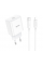 Набір СЗУ 110-240V HOCO C76A Pro+ Lighting кабель, USB-C, PD30W, кабель 1м, White, Box