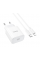 Набір СЗУ 110-240V HOCO C76A Pro+ Lighting кабель, USB-C, PD30W, кабель 1м, White, Box