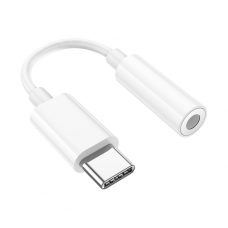 Кабель-переходник HOCO LS35 Jack 3.5mm(F) => Type-C(M), 0.1м, White, Box