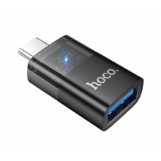 Переходник HOCO UA36B USB3.0(F) => Type-C(M), Black, Box