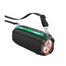 Портативная колонка HOCO HC23 IPX4, BT 5.0, 2x5W, RGB подсветка, Black, Box
