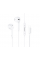 Наушники проводные HOCO M111, разъем Lighting, 1.2m, White, Box