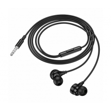 Наушники проводные HOCO M116, разъем Jack3.5, 1.2m, Black, Box