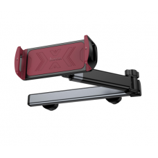 Автодержатель HOCO H69, крепление на подголовник, зажим 115-245мм, Black, Box