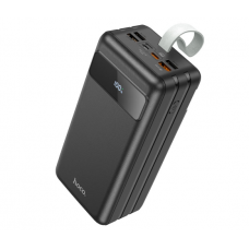 Power Bank HOCO J86B 60000mAh, 4USB+2Type-C+Lighting+micro, 22.5W+PD20W, фонарик, Black, 1.33kg