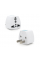 Перехідник на євророзетку TEFAL US White, 2pin, 250V, 10A, в упаковці 20 штук, ціна за штуку