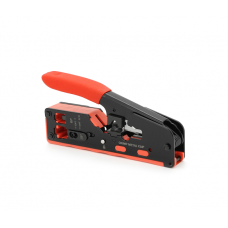Інструмент HT-718 для обтискання, RJ-45 (8P8C) та RJ-12 (6P6C), 6P / 8P + обрізка наскрізних конекторів зачищення зовнішньої ізоляції кабелю