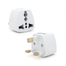Переходник на евророзетку TEFAL UK White, 3pin, 250V, 10A, в упаковке 20 штук, цена за штуку