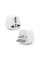 Перехідник на євророзетку TEFAL US White, 3pin, 250V, 10A, в упаковці 20 штук, ціна за штуку