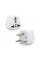 Переходник на евророзетку TEFAL EU White, 3pin, 250V, 10A, в упаковке 20 штук, цена за штуку