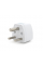 Переходник на евророзетку TEFAL EU White, 3pin, 250V, 10A, в упаковке 20 штук, цена за штуку