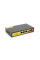 Комутатор POE з 4 портами POE 100Мбіт + 2 порт Ethernet (UP-Link) 100Мбіт, 52V / 1.44A, 100 / 250метрів, корпус - метал, Black, БП вбудований