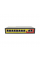 Комутатор POE з 8 портами POE 100Мбіт + 2 порт Ethernet (UP-Link) 100Мбіт, 52V / 2.3A, 100 / 250метрів, корпус - метал, Black, БП вбудований
