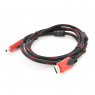 Кабеля HDMI 1.4V в оплетке RED/BLACK с фильтром