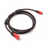Кабеля HDMI 1.4V в оплетке RED/BLACK с фильтром