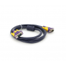 Кабель VGA фиолетовый premium 1080Р Full HD (3+9)