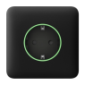Панелі розеток Cover smart (black) для Outlet